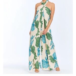 Tropical Blue and Cream Mestiza Jumpsuit
Size 2. New with tags